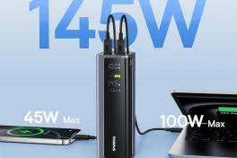 Baseus ra mắt sạc dự phòng 145W: Sạc laptop, 4 thiết bị cùng lúc với màn hình số