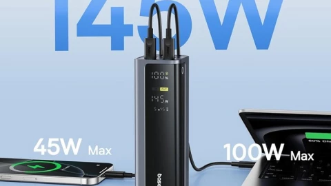 Baseus ra mắt sạc dự phòng 145W: Sạc laptop, 4 thiết bị cùng lúc với màn hình số