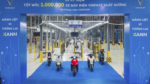 VinFast vừa xuất xưởng chiếc xe máy điện thứ 1 triệu