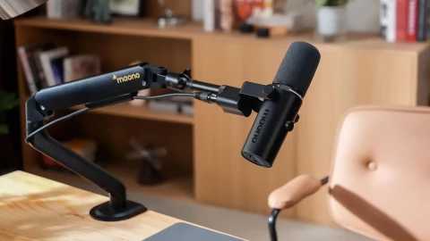 Maono PD500W: Micro livestream không dây 32-bit float, tích hợp AI, giá từ 349 USD