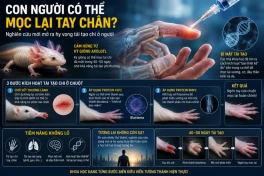 Một mũi tiêm có thể giúp mọc lại tay chân?