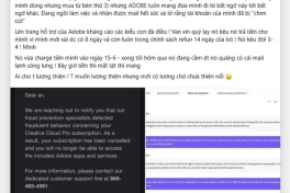 Ai cho tôi lương thiện: Người dùng Adobe Việt Nam "kêu trời" vì mua bản quyền vẫn bị khoá tài khoản