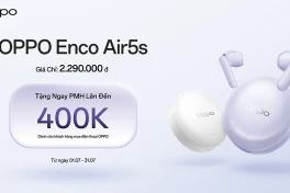 OPPO ra mắt tai nghe Enco Air5s và Enco Air5 ở Việt Nam: có chống ồn chủ động, pin tới 54 giờ