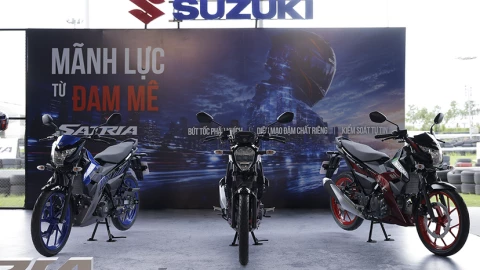 Suzuki bất ngờ ra mắt xe côn tay Satria mới tại Việt Nam: thiết kế ngầu, phanh ABS, giá từ 54,5 triệu đồng