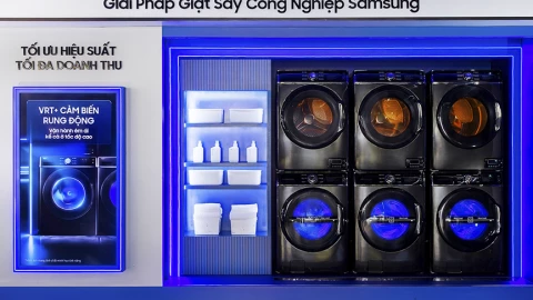 Samsung ra mắt máy giặt sấy công nghiệp ở Việt Nam, nhập trực tiếp từ Hàn Quốc