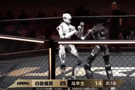 Khi robot đấu MMA: bị đá bay đầu vẫn lội ngược dòng thắng trận