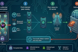 Ngắt internet vẫn bị đánh cắp dữ liệu, Manic biến thiết bị nhiễm mã độc lân cận thành 'trạm chuyển phát' di động