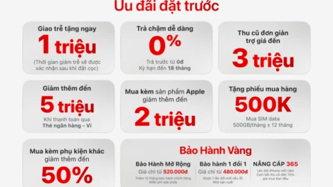 Đặt trước iPhone 18 Pro, mua kèm sản phẩm Apple giảm đến 2 triệu và phụ kiện giảm 50%