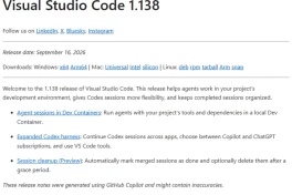 VS Code 1.138 tăng khả năng phối hợp giữa các AI agent và mở rộng Codex
