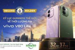 Mẫu smartphone sắp bán ở Việt Nam lập kỷ lục Guinness về thời lượng pin sử dụng liên tục