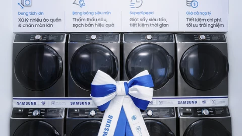 Samsung ra mắt mô hình cửa hàng giặt sấy tự phục vụ 24/7 đầu tiên tại Việt Nam