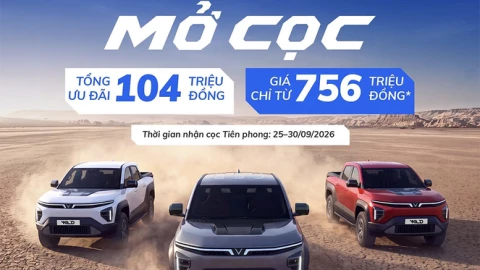 VinFast chính thức nhận đặt cọc xe bán tải điện VF Wild: ưu đãi tới 104 triệu đồng, giao xe cuối tháng 10