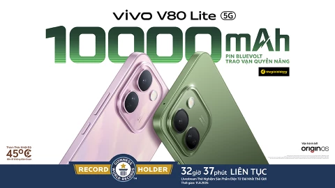 Vivo mang smartphone lập kỷ lục Guinness thế giới về pin về Việt Nam