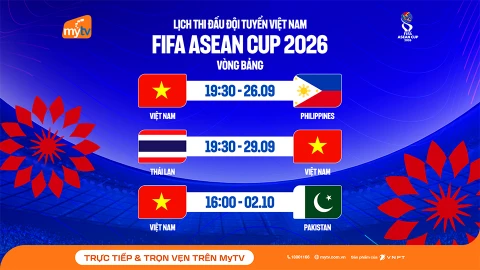 MyTV chính thức sở hữu bản quyền FIFA ASEAN Cup 2026