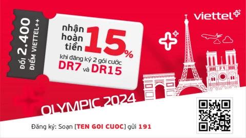 Gói cước Viettel data roaming ưu đãi dành cho khách hàng đi Pháp đón Thế vận hội Paris 2024