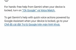 Đã có thể dùng trợ lý AI Google Gemini ngay trên màn hình khóa điện thoại và đây là cách kích hoạt