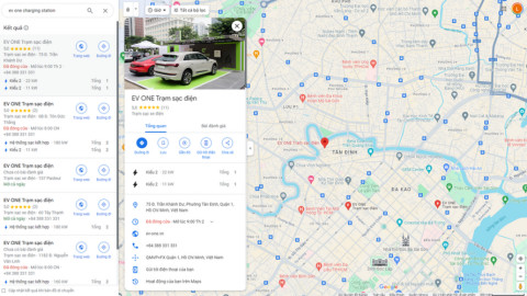 Hướng dẫn cách tìm trạm sạc xe điện nhanh nhất 2024