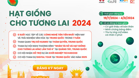 Huawei mời sinh viên công nghệ Việt tham gia "Hạt giống cho Tương lai 2024"