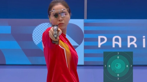 Olympic Paris 2024: xạ thủ Trịnh Thu Vinh không thể tạo bất ngờ, trắng tay rời chung kết