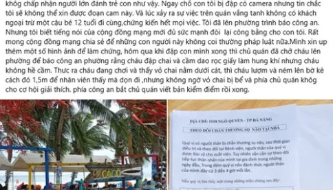Công an vào cuộc vụ chủ quán cà phê nổi tiếng ở Đà Nẵng bị tố đánh đập dã man bé trai