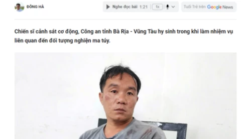 Quá đau lòng: Chiến sĩ cảnh sát cơ động Bà Rịa - Vũng Tàu hy sinh khi khống chế đối tượng nghiện ma túy