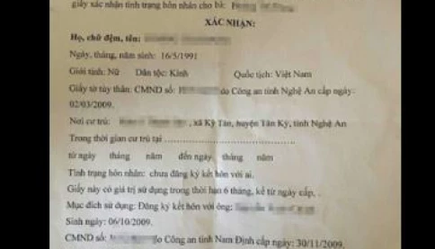 Xác định tình trạng hôn nhân của người cư trú nhiều nơi khác nhau giờ rất đơn giản!