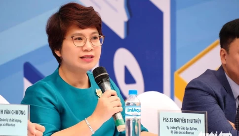 PGS.TS Nguyễn Thu Thủy, vụ trưởng Vụ Giáo dục đại học vừa được bộ trưởng Bộ Giáo dục và Đào tạo điều động, bổ nhiệm giữ chức cục trưởng Cục Hợp tác qu