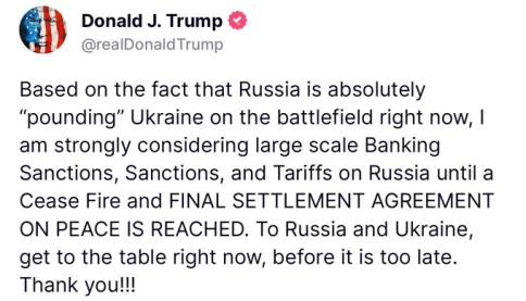 Trump giục Nga ngồi vào bàn đàm phán ngay