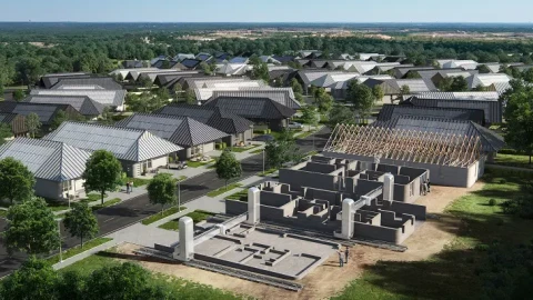 Cỗ máy nặng gần 5 tấn sắp hoàn thành 100 ngôi nhà được in 3D hoàn toàn, sẽ là khu phố in 3D lớn nhất thế giới