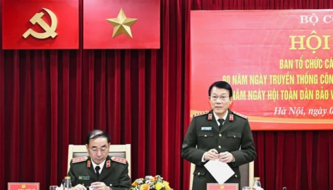 Đại tướng Lương Tam Quang yêu cầu tập trung hoàn thành bố trí cán bộ công an ở cấp tỉnh, xã