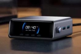 Bộ sạc Anker có 6 cổng, tổng công suất 250W, màn hình LCD hiển thị mức pin
