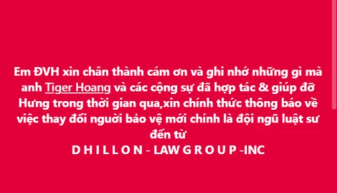 Đàm Vĩnh Hưng báo tin nóng vụ kiện tỷ phú người Mỹ, lại đổi luật sư