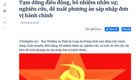 Bộ Chính trị: Tạm dừng bổ nhiệm lãnh đạo cho đến khi sáp nhập xong tỉnh