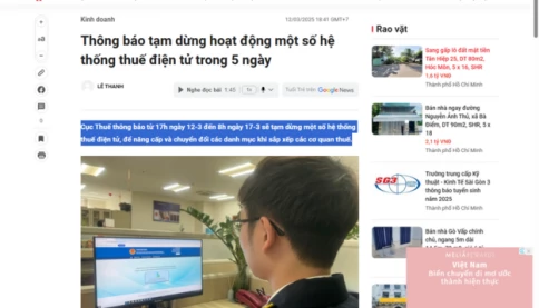 Hot! Thông báo tạm dừng hoạt động một số hệ thống thuế điện tử trong 5 ngày