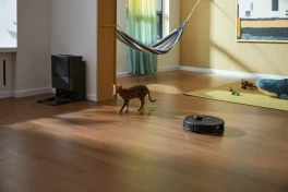 Một mẫu robot hút bụi mới vừa xuất hiện tại Việt Nam với “trang bị tận răng”: đủ từ “thò chân” lau góc tường đến camera AI "né" được cả thú cưng