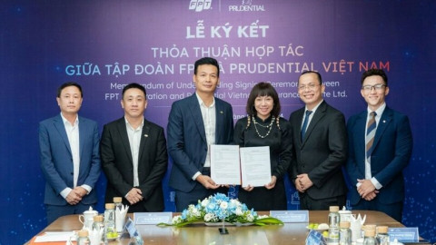 FPT và Prudential Việt Nam ký kết biên bản hợp tác chiến lược phát triển giải pháp công nghệ cao, thanh toán không dùng tiền mặt
