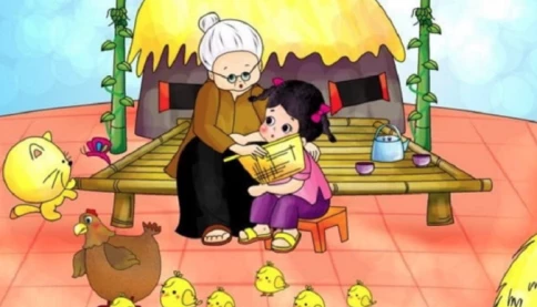 Đến với bài thơ hay: Bà dạy em tập hát