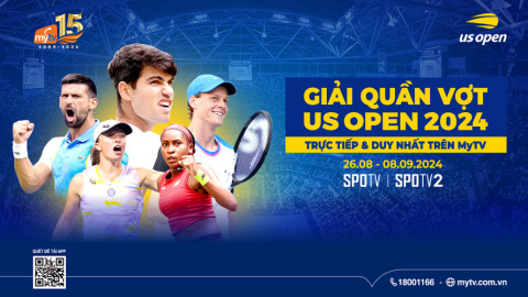 Đây là “nhà đài” duy nhất phát sóng giải quần vợt US Open 2024 ở Việt Nam