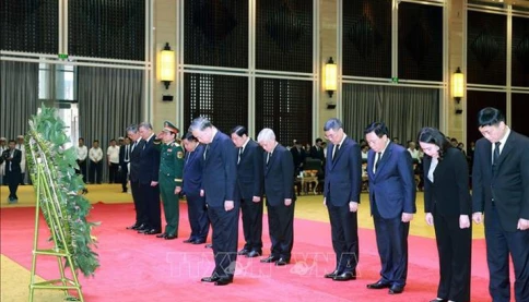 Tổng Bí thư Tô Lâm viếng đồng chí Khamtay Siphandone
