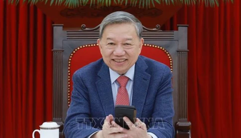 Tổng Bí thư Tô Lâm điện đàm với Tổng thống Hoa Kỳ Donald J. Trump