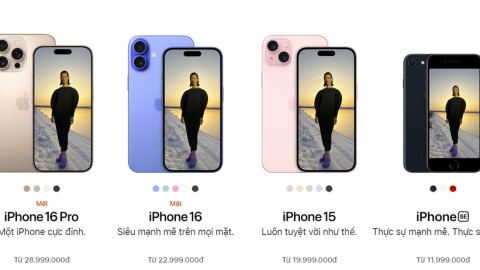 Apple công bố giá chính thức 4 phiên bản iPhone 16 series ở Việt Nam