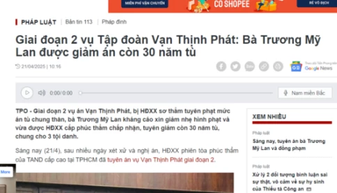 Bà Trương Mỹ Lan được giảm án chung thân xuống 30 năm tù NHƯNG cái kết...
