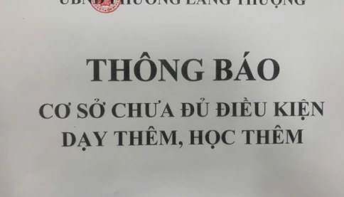 Tạm đình chỉ hoạt động trung tâm dạy thêm 600 học sinh phố Chùa Láng, Hà Nội vì hàng loạt vi phạm