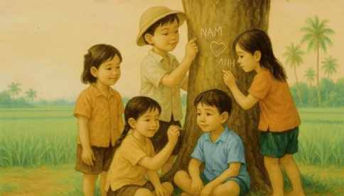 Viết tuổi thơ lên cây - Trà Bình