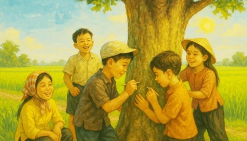 Đến với bài thơ hay: Viết tuổi thơ lên cây