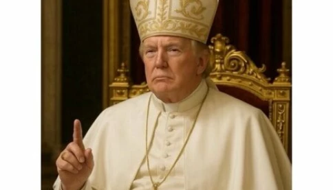 Trong lúc Vatican bận bầu chọn Giáo hoàng, Tổng thống Hoa Kỳ đăng bức hình này :D
