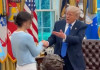 Trump gặp vũ công ballet người Mỹ gốc Nga Karelina tại Nhà Trắng: Đây là vinh dự của tôi