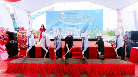 Trường Quốc tế Nhật Bản vừa khởi công cơ sở thứ 2 ở Hải Dương
