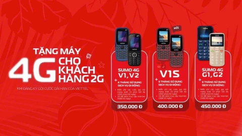 Viettel tặng điện thoại 4G cho thuê bao 2G