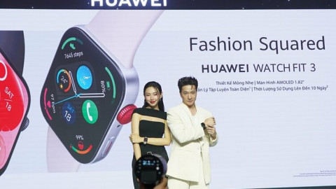 Huawei Watch Fit 3 ra mắt tại Việt Nam: cạnh tranh với Apple Watch, mời cả Hoa hậu Thùy Tiên dùng thử, giá chưa tới 3 triệu đồng